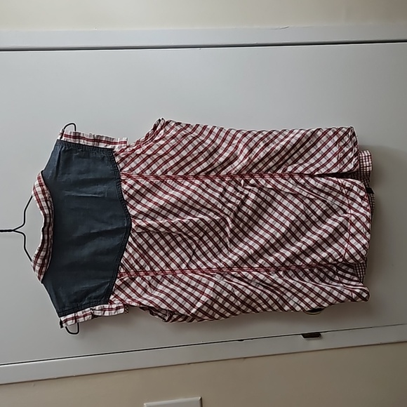 Piazza Italia Denim Blouse Size Large - Picture 5 of 6